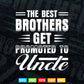 Best Brothers Get Promoted to Uncle Funny Svg Png Cut Files.