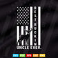 Best Buckin' Uncle Ever Camo American Flag Deer Hunting Svg T shirt Design.