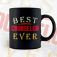 Best Counselor Ever Editable Vector T-shirt Designs Png Svg Files