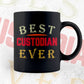 Best Custodian Ever Editable Vector T-shirt Designs Png Svg Files