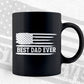 Best Dad Ever American flag Father's Day Editable Vector T-shirt Design in Ai Png Svg Files