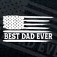 Best Dad Ever American flag Father's Day Editable Vector T-shirt Design in Ai Png Svg Files