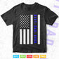 Best Dad Ever American Flag Police Father's Day Svg Cricut Files.