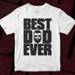 Best Dad Ever Father's Day T shirt Design In Png Svg Cutting Printable Files