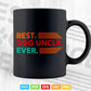 Best Dog Uncle Ever Funny Gift Father's Day Svg T shirt Design.
