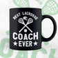 Best Lacrosse Coach Ever Editable Vector T-shirt Design in Ai Svg Png Files