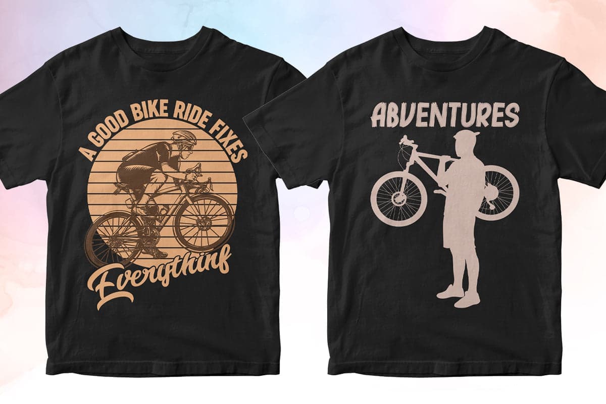 a good bike ride fixes everything, adventures, cyclist t shirts bicycle tee shirt bicycle tee shirts bicycle t shirt designs t shirt with bike design