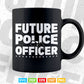 Big Boys' Future Police Officer Youth Svg Cricut Files.