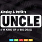 Big Deal Uncle Personalized Nieces And Nephews Names Svg T shirt Design.