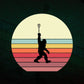 Bigfoot Vintage Sasquatch Big Foot Lacrosse Editable Vector T-shirt Design in Ai Svg Png Files
