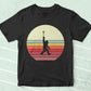 Bigfoot Vintage Sasquatch Big Foot Lacrosse Editable Vector T-shirt Design in Ai Svg Png Files