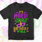 Birthday Gift Idea Celebration Masquerade Costume Mardi Gras Editable Vector T-shirt Design in Ai Svg Png Files