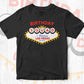Birthday Squad in Fabulous Las Vegas Nevada Editable Vector T-shirt Design in Ai Svg Png Printable Files