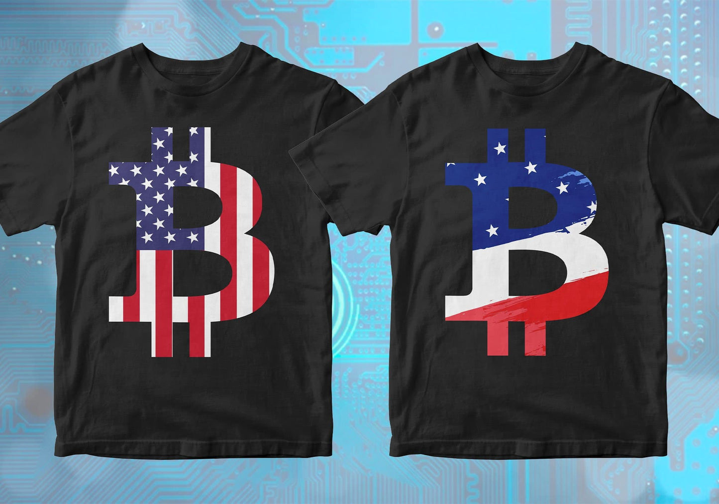 Bitcoin Cryptocurrency Btc 100 Editable Vector T-shirt Designs Bundle Part 1