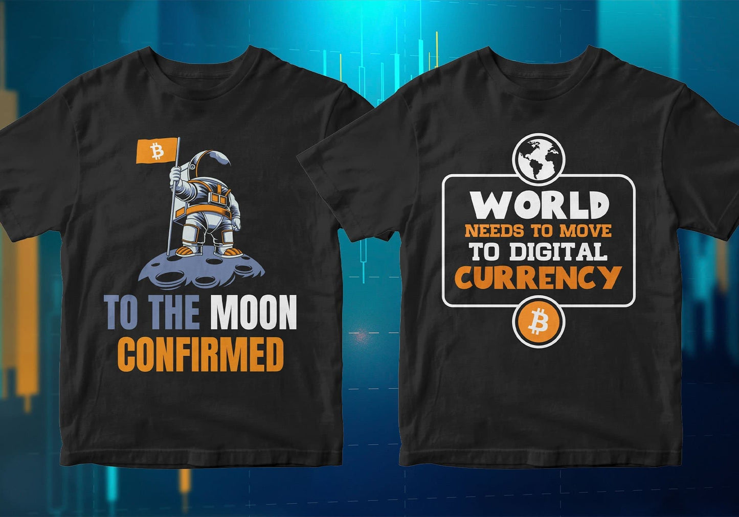 Bitcoin 50 Editable T-shirt Designs Bundle Part 2