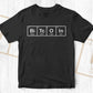 Bitcoin Periodic Table Cryptocurrency Editable Vector T-shirt Design in Ai Svg Png Printable Files