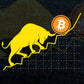 Bitcoin Trader Crypto Asset Trader Bull Trend Art Editable Vector T-shirt Design in Ai Svg Files