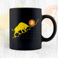 Bitcoin Trader Crypto Asset Trader Bull Trend Art Editable Vector T-shirt Design in Ai Svg Files