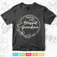 Blessed Grandma with floral heart Mother's Day Svg Png Cut Files.
