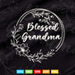 Blessed Grandma with floral heart Mother's Day Svg Png Cut Files.