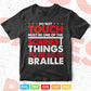 Blind and Low Vision Person Funny Read in Braille Svg T shirt Design.