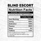 Blind Escort Nutrition Facts Editable Vector T-shirt Design in Ai Svg Files