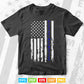 Blue Crimes Matter Anti-Police State USA Flag Svg Digital Files.
