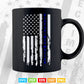 Blue Crimes Matter Anti-Police State USA Flag Svg Digital Files.