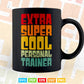 Bodybuilding Exercise & Fitness Retro Personal Trainer Svg Png Cut Files.