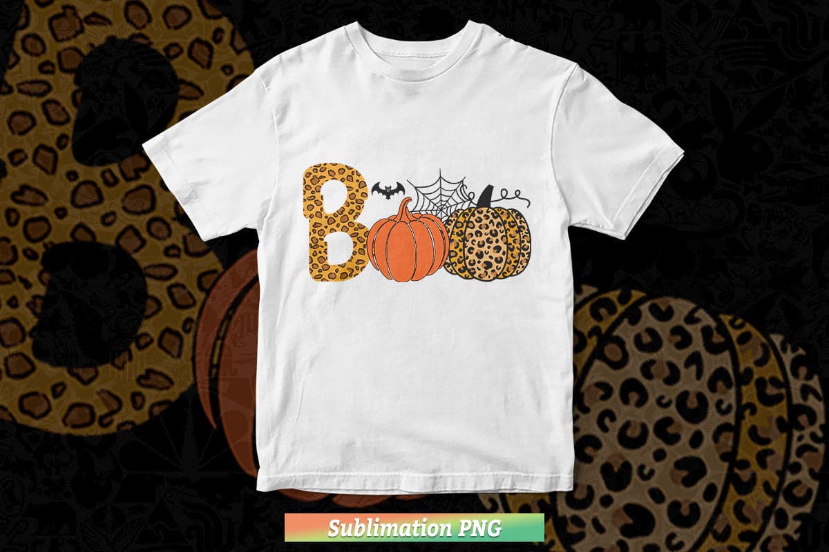 Boo Halloween Sublimation Kids Halloween Png Cut Files.