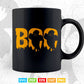 Boo With Spiders And Witch Hat Halloween Svg Png Cut Files.
