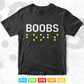 Boobs in Contracted Braille Day Svg T shirt Design.