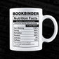Bookbinder Nutrition Facts Editable Vector T-shirt Design in Ai Svg Files