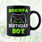 Boompa Of The Birthday Boy With Video Gamer Editable Vector T-shirt Design in Ai Svg Files