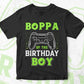 Boppa Of The Birthday Boy With Video Gamer Editable Vector T-shirt Design in Ai Svg Files