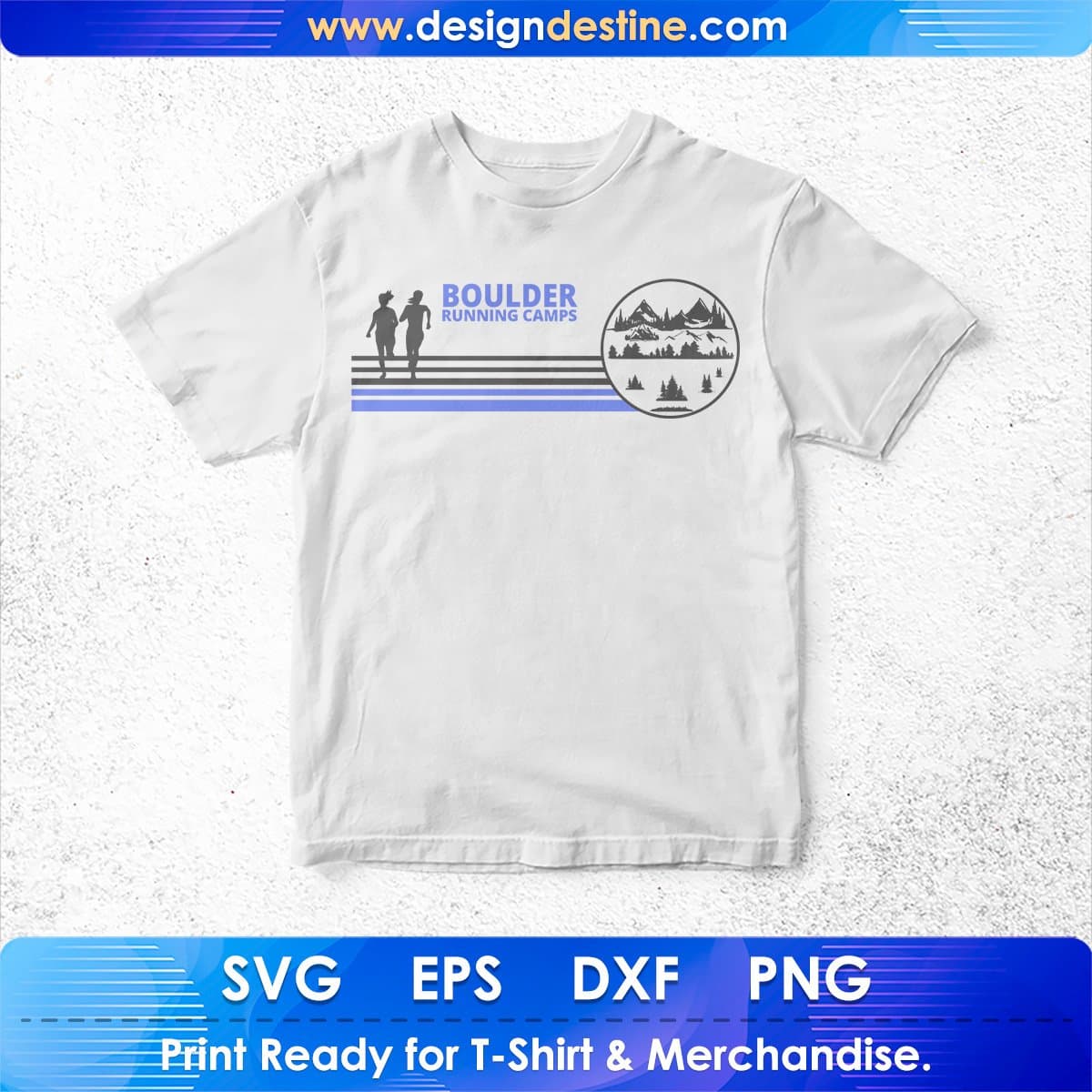 Boulder Running Camps T shirt Design In Svg Png Cutting Printable Files