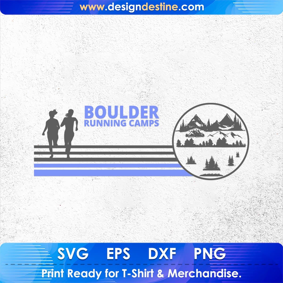 Boulder Running Camps T shirt Design In Svg Png Cutting Printable Files