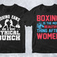 Boxing 50 Editable T-shirt Designs Bundle Part 1