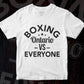 Boxing Ontario vs Everyone Vector T-shirt Design in Ai Svg Png Files