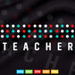 Braille Dots Teacher Teacher's Day Svg T shirt Design.