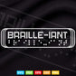 Braille-iant -Word play Brilliant Braille Alphabet Svg Png Files.