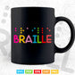 Braille Retro Colors Spell Out Braille Dots Svg Png Files.