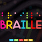 Braille Retro Colors Spell Out Braille Dots Svg Png Files.