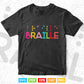 Braille Retro Colors Spell Out Braille Dots Svg Png Files.