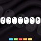 Braille Teacher Word in Braille Language for Blind Svg Png Files.