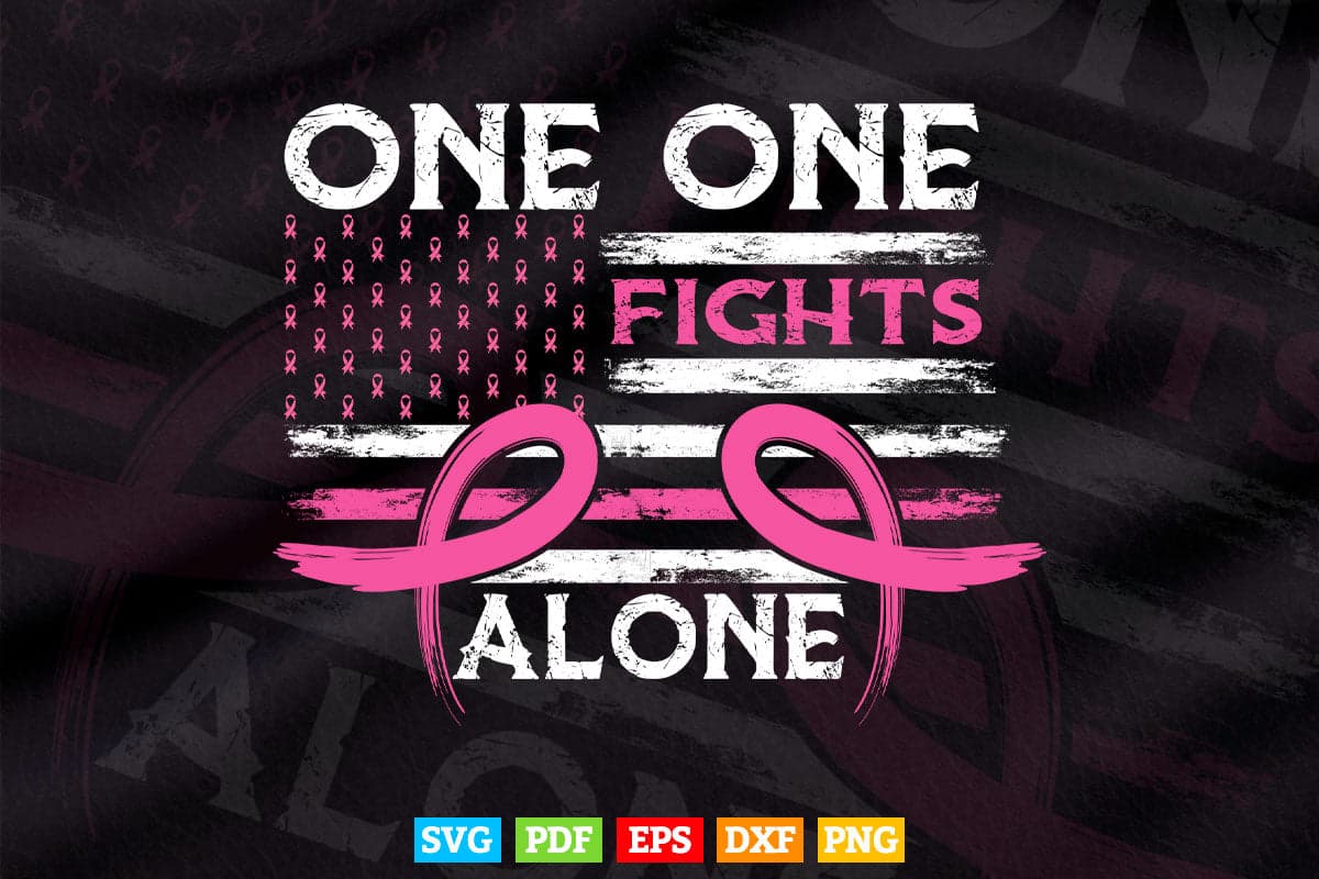 Breast Cancer Awareness Pink Ribbon USA American Flag Svg Png Dxf Files.