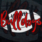 Bulldogs American Football Editable Vector T-shirt Design in Ai Png Svg Cutting Printable Files