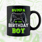 Bumpa Of The Birthday Boy With Video Gamer Editable Vector T-shirt Design in Ai Svg Files