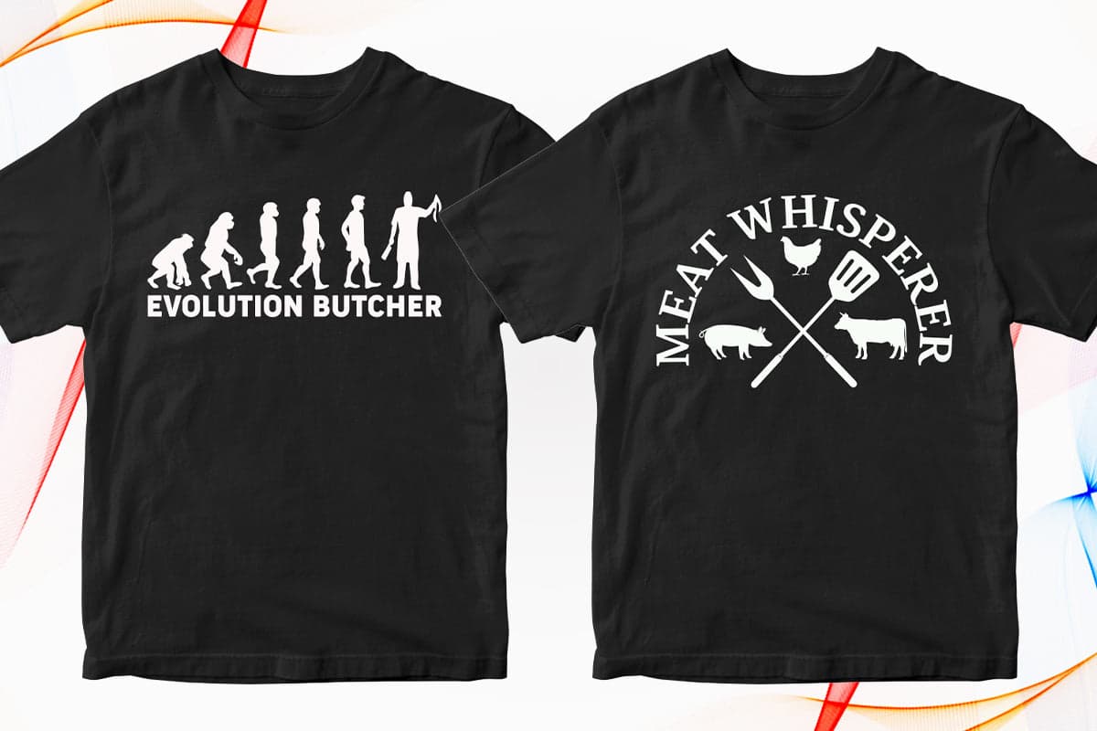 Butcher 50 Editable T shirt Designs Bundle Svg Png Files Vectortshirtdesigns