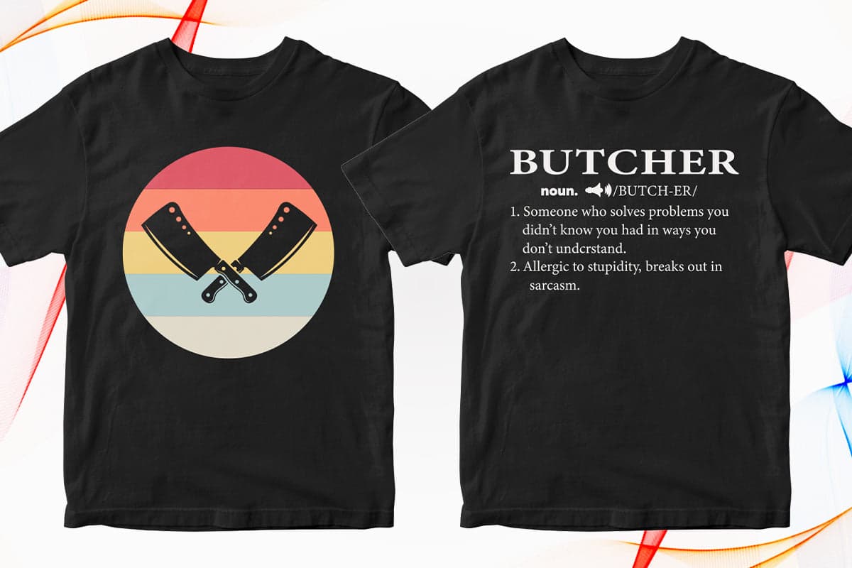 butcher definition, butcher shirt, butcher t shirt, butcher clothes, butcher apparel